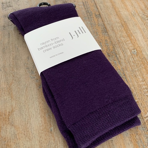 J.Jill Rayon from Bamboo-Blend Crew Socks - Picture 2 of 3